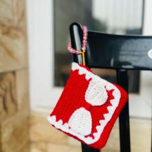 Handmade Bowtie Crochet Purse